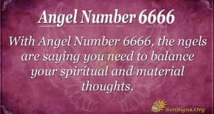 Angel Number 6666