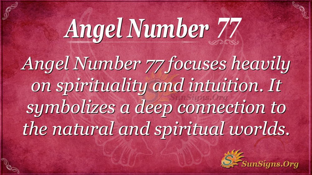 Angel Number 77