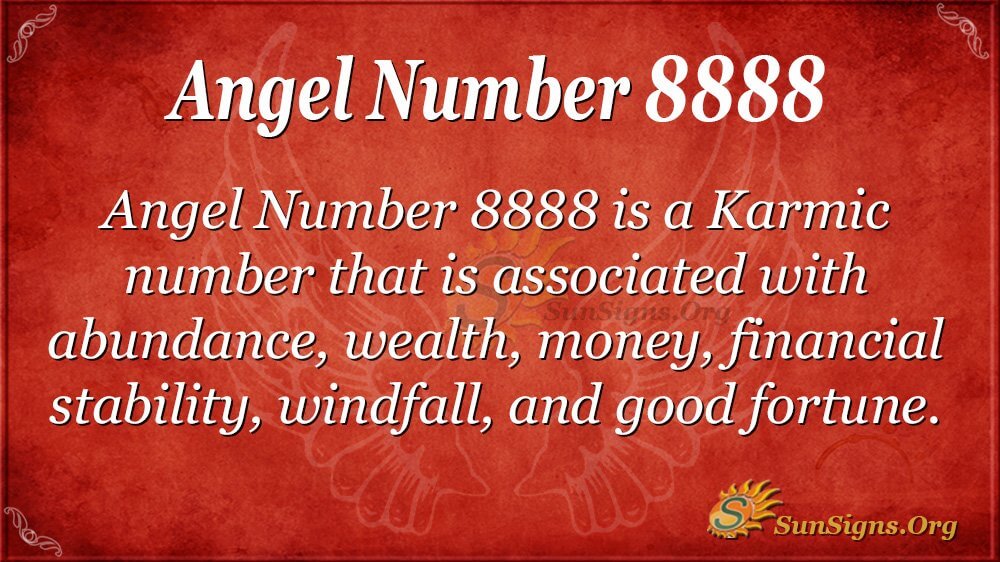 8888 angel number love