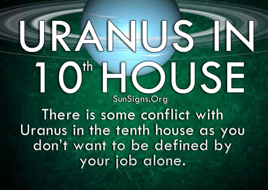 The Uranus in tenth house