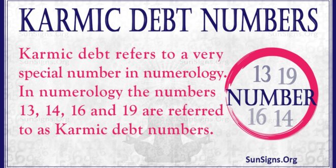 karmic debt number