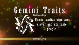 gemini personality Traits