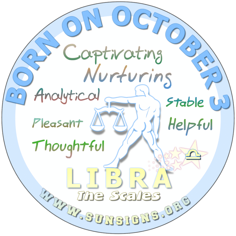 October 3 Birthday Horoscope Personality