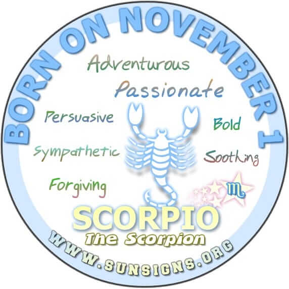 November 1 Zodiac Horoscope Birthday Personality Sunsigns Org