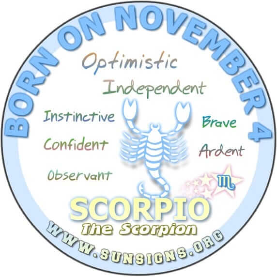November 4 Zodiac Horoscope Birthday Personality SunSigns Org November 4 Zodiac Horoscope Birthday Personality SunSigns Org