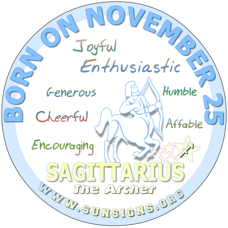 november 25 zodiac sign sagittarius