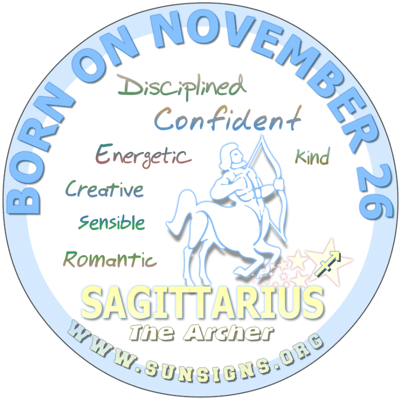 november 26 zodiac sign sagittarius