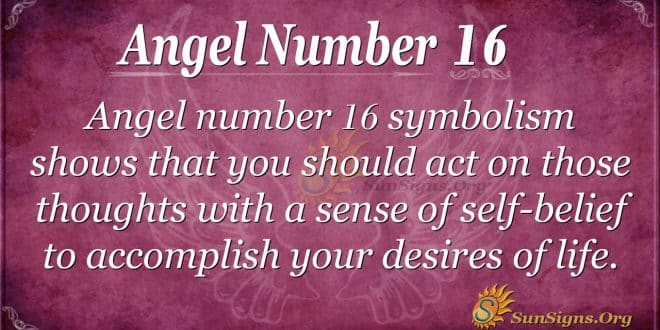 angel number 16