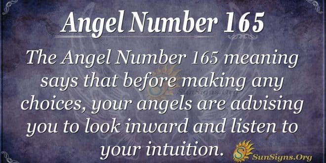 angel number 165