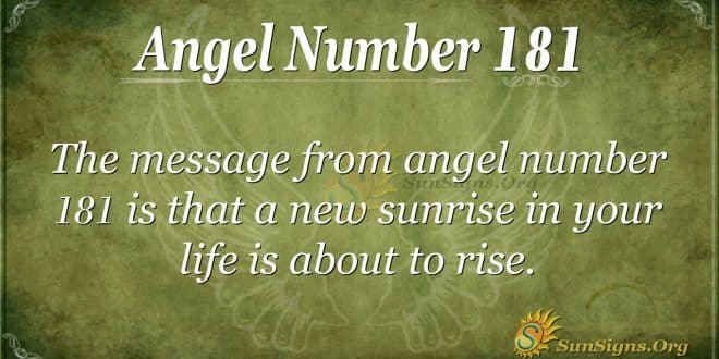 angel number 181