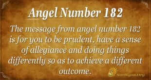 angel number 182