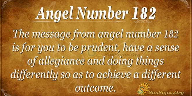 angel number 182