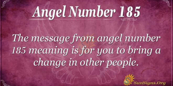 angel number 185