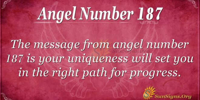 angel number 187