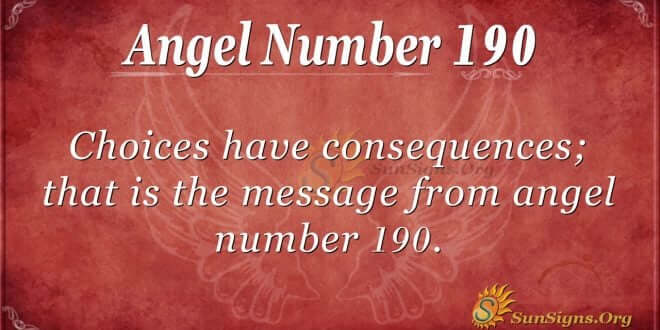 angel number 190