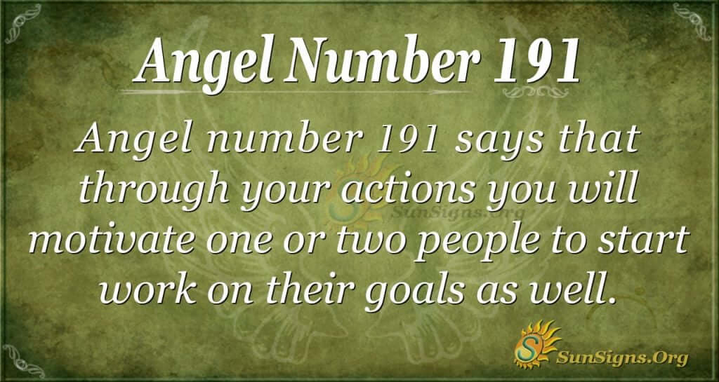 angel number 191