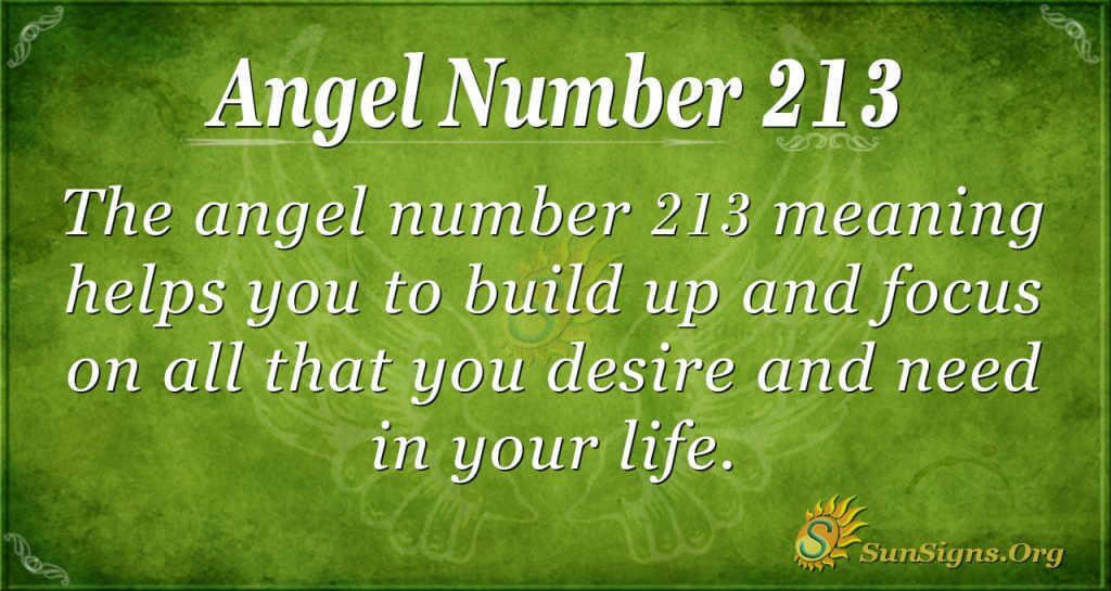 angel number 213