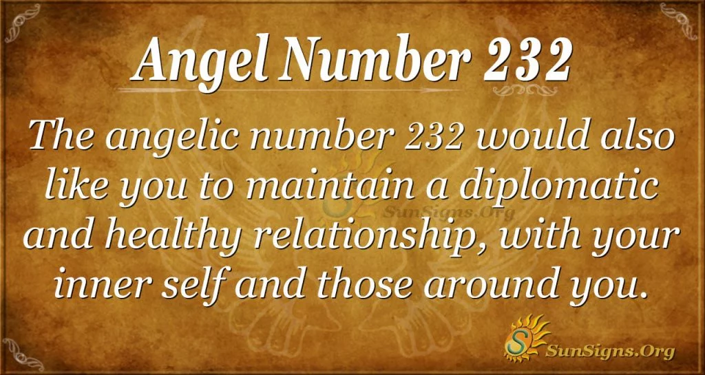a 232-es angyalszám