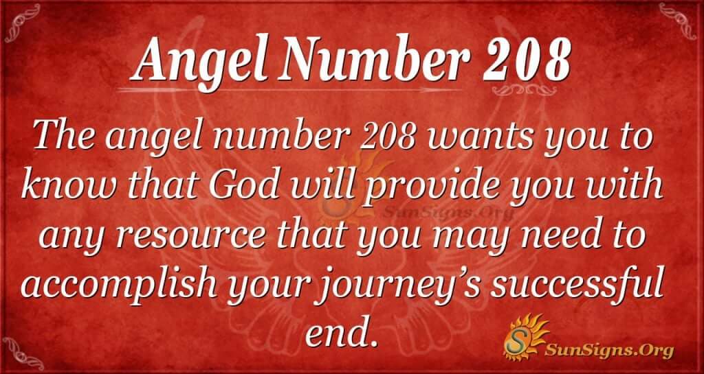 angel number 208