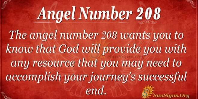 angel number 208