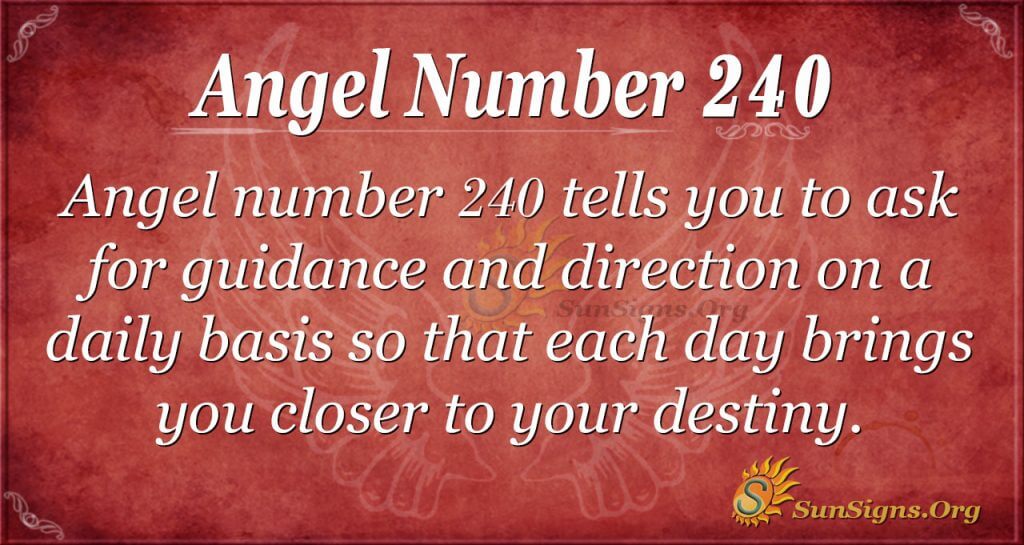 angel number 240