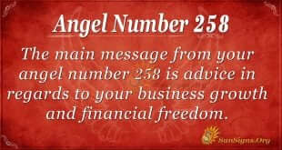 Angel Number 258