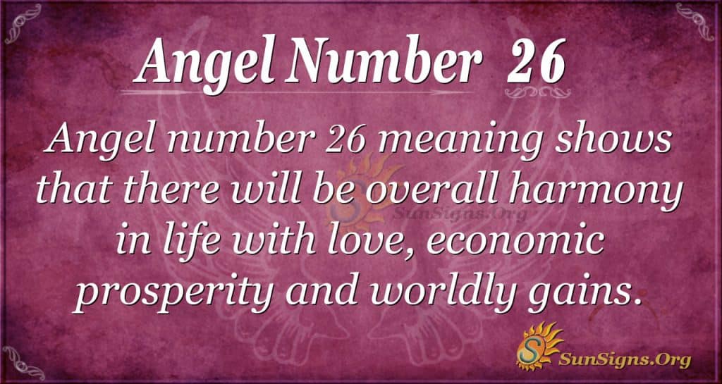 angel number 26