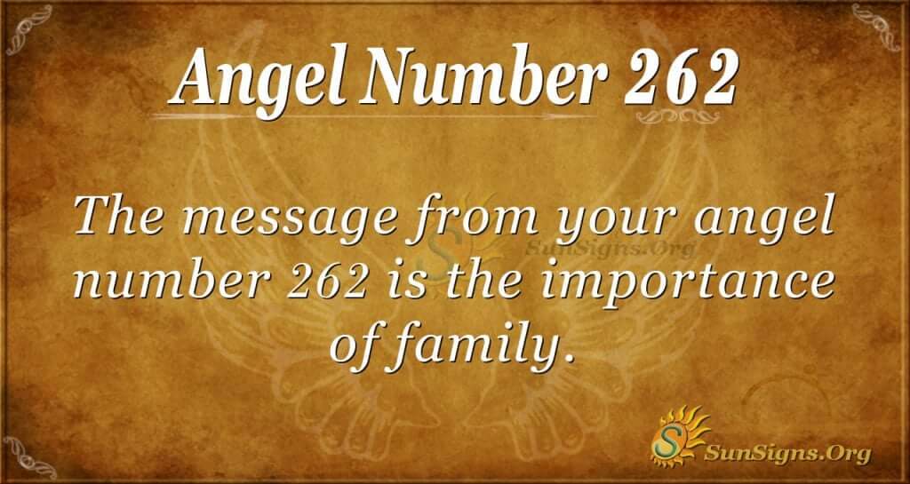 Angel Number 262