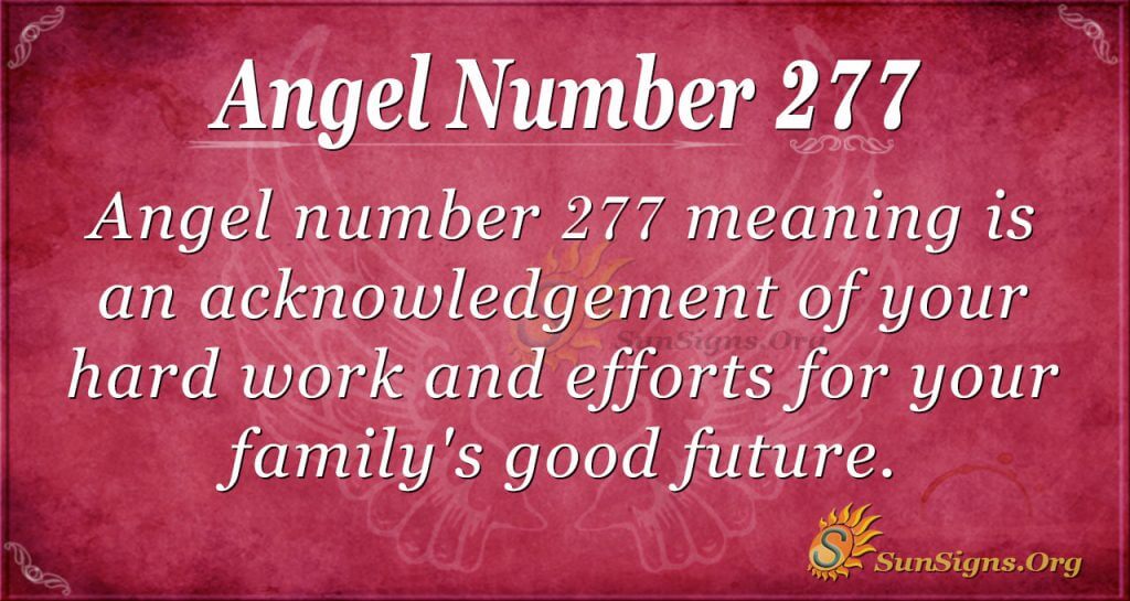 angel number 277