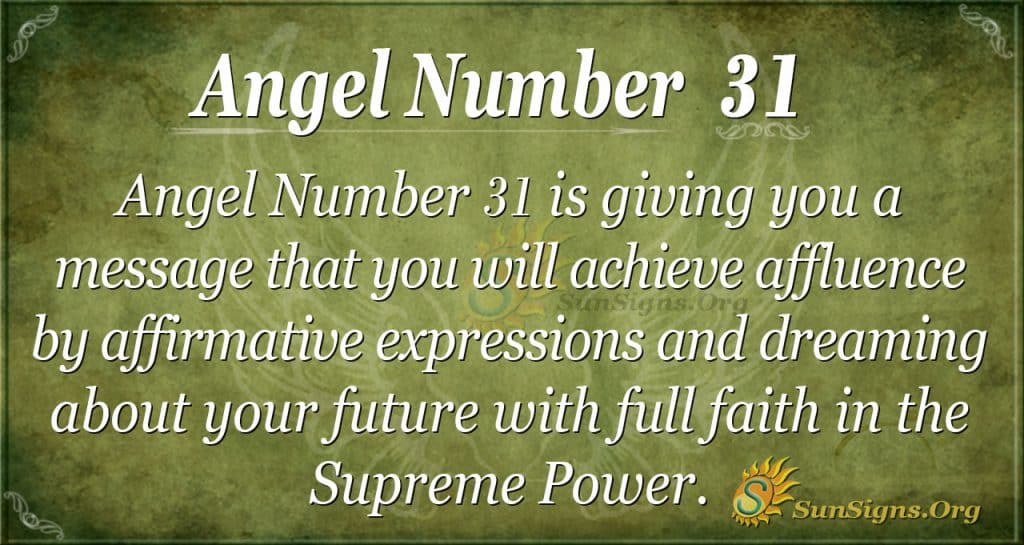 angel number 31