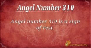 Angel Number 310