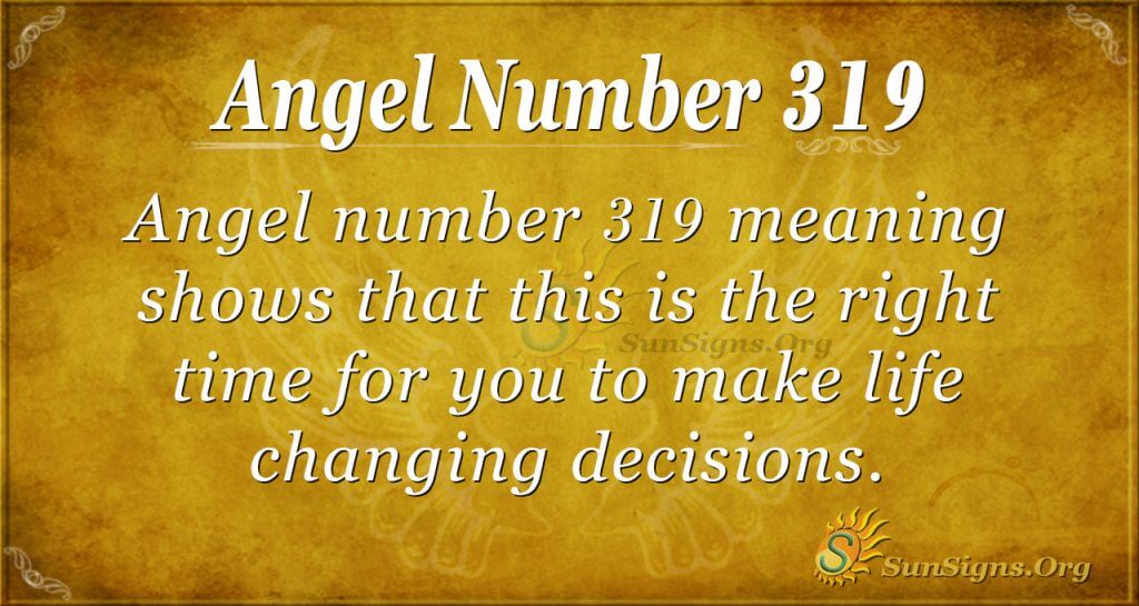 Angel Number 319
