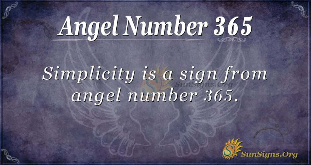 Angel Number 365
