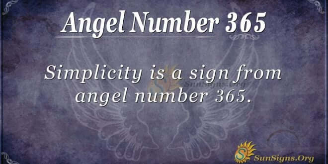 Angel Number 365