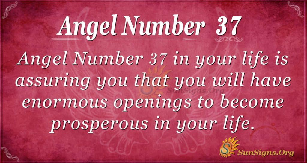 angel number 37