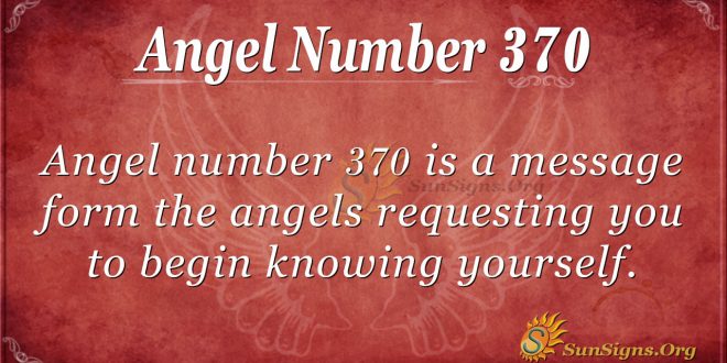 Angel Number 370