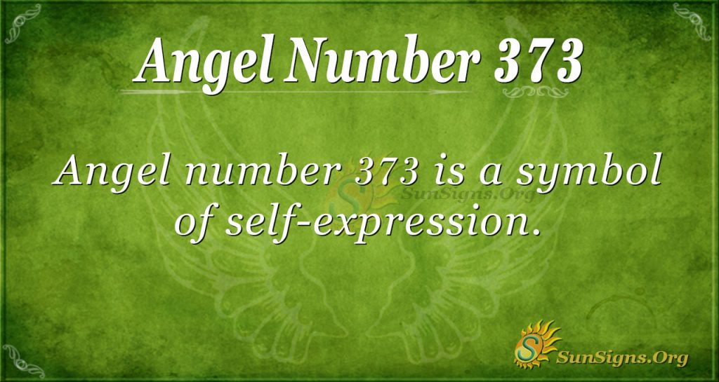 Angel Number 373