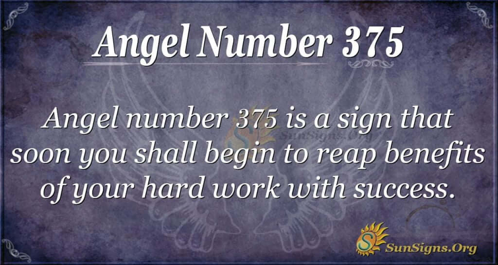 Angel Number 375