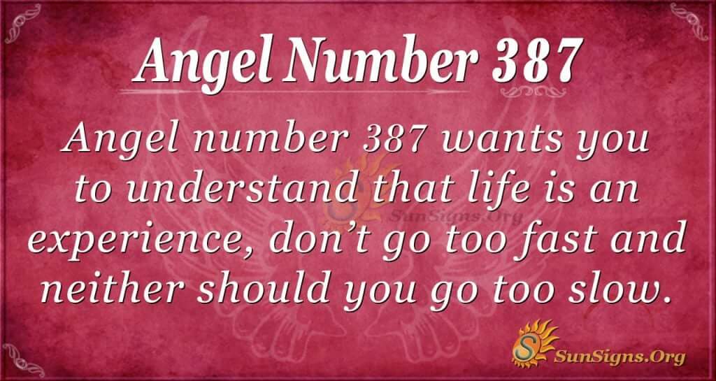 Angel Number 387