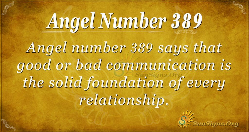 Angel Number 389