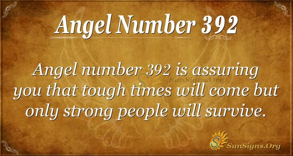 Angel Number 392