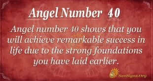 angel number 40