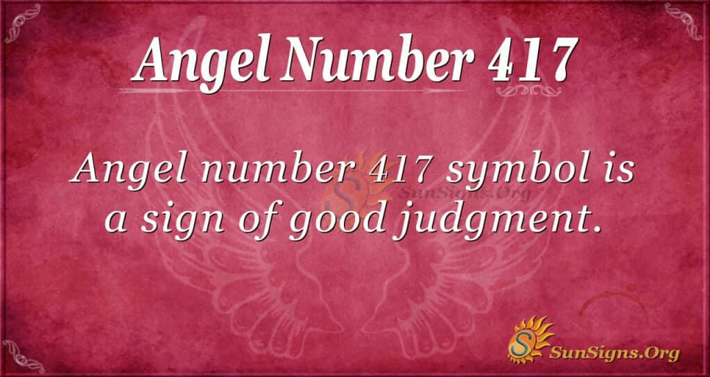 Angel Number 417