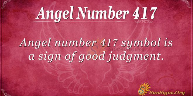 Angel Number 417