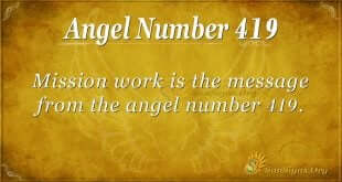 Angel Number 419