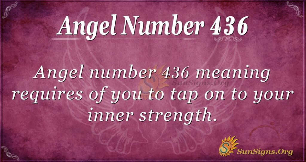 Angel Number 436
