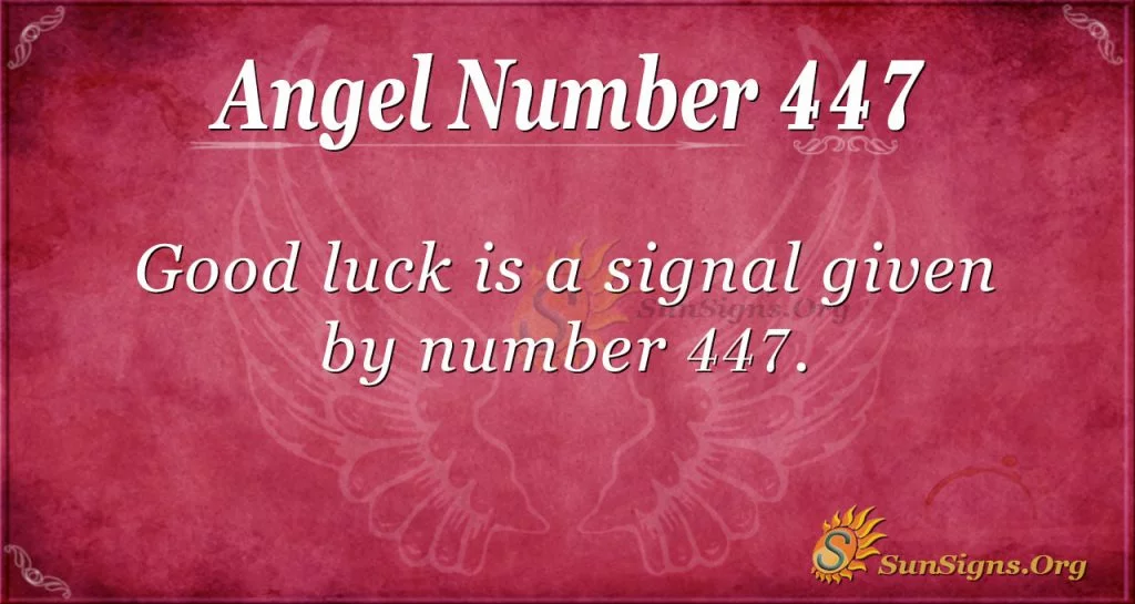 andělské číslo 447