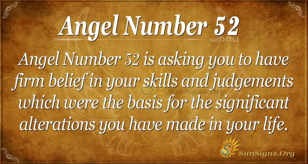 Angel Number 52