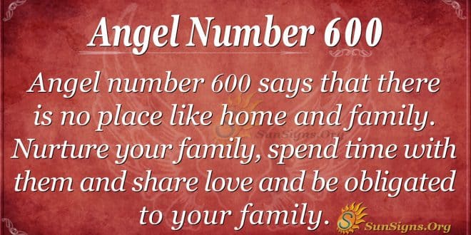 angel number 600