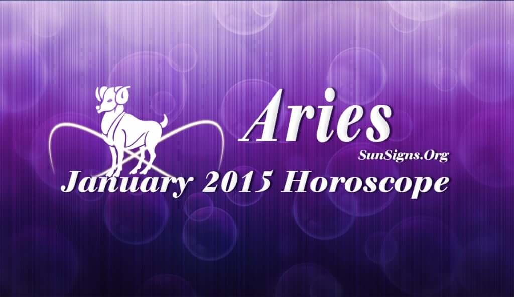The Aries monthly horoscope for January 2015 predicts that professional issues will dominate over family and domestic concerns this month